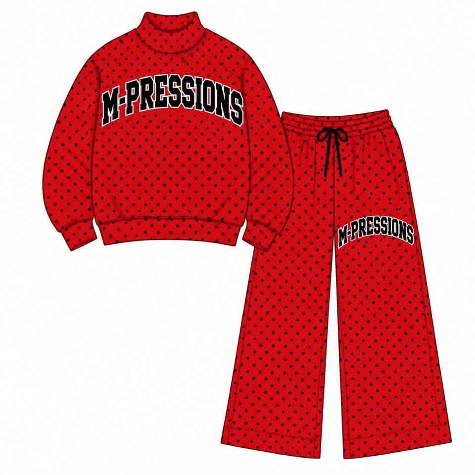 Pre-Order: M-PRESSIONS Mock Neck & Wide Leg Set