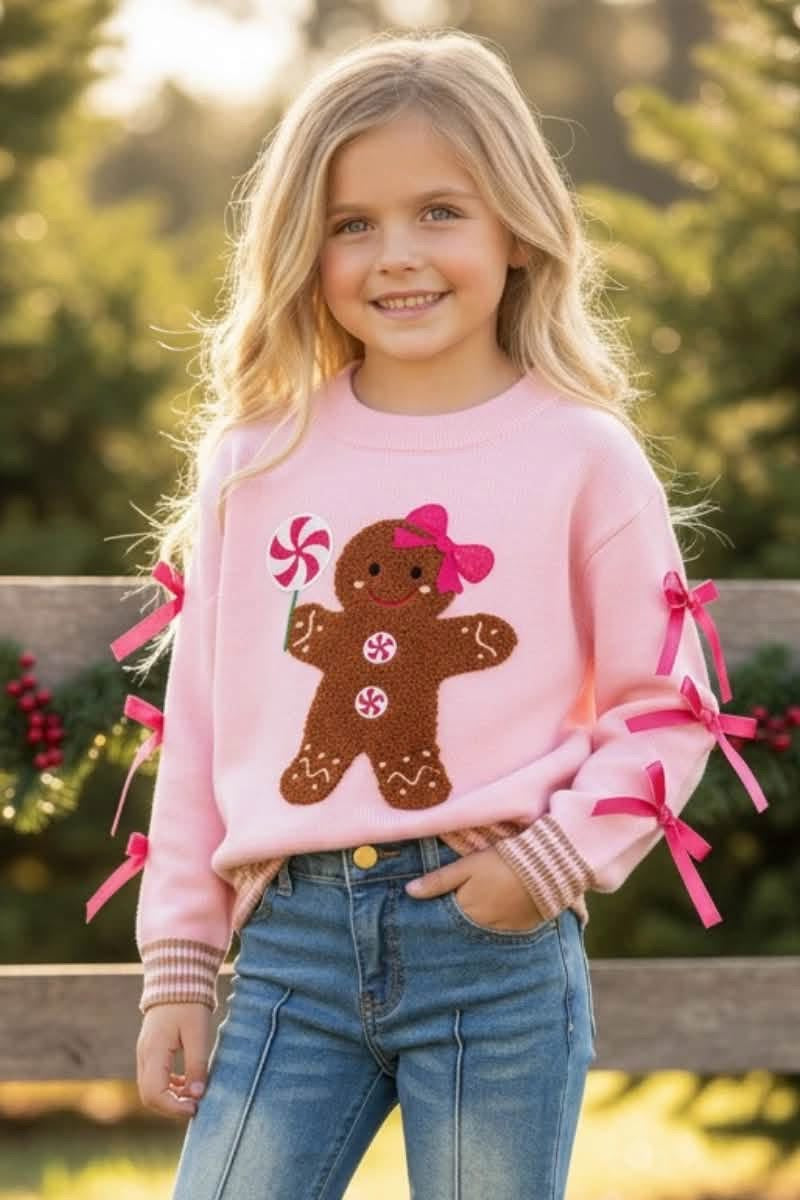 Pre-Order: Gingerbread Pink Knit Sweater