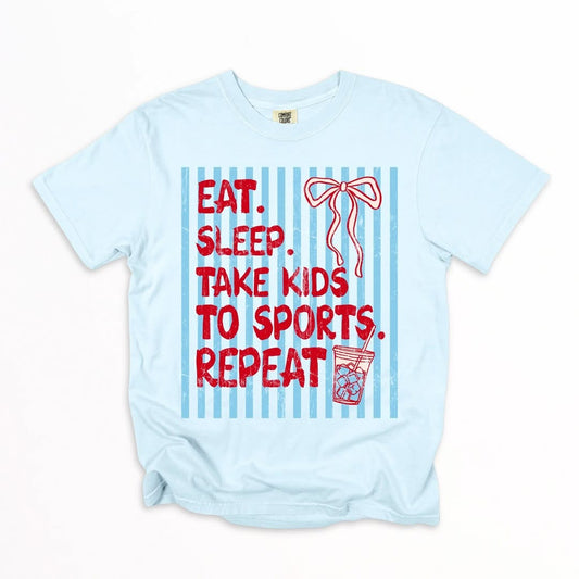 Pre-Order: Eat. Sleep. Sports. Repeat. Tee