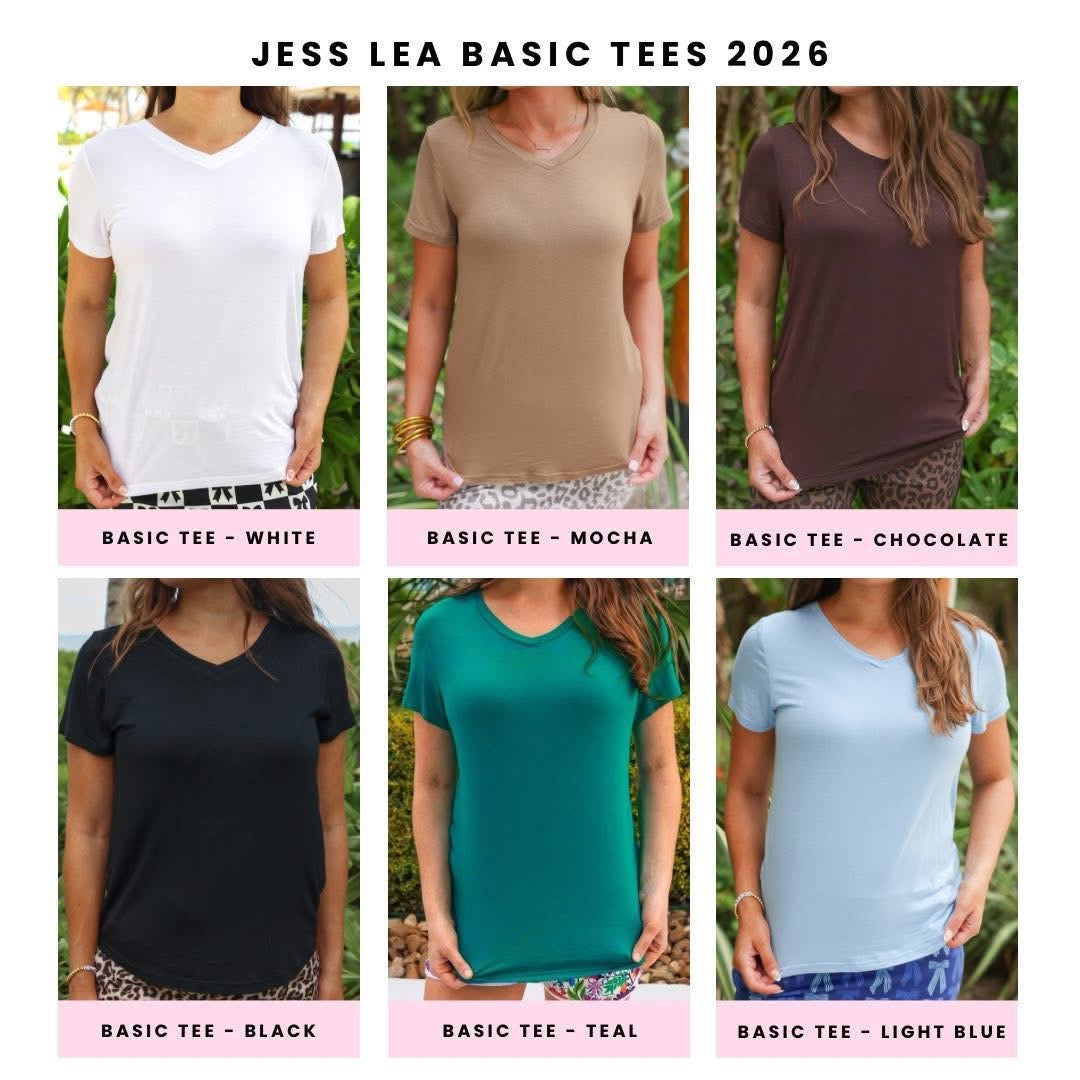 Pre-Order: Jess Lea Everyday Shorts and Basic Tees