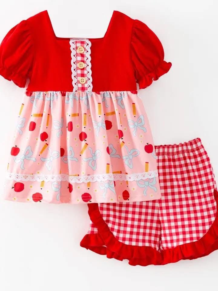 Pre-Order: Apple Gingham Set