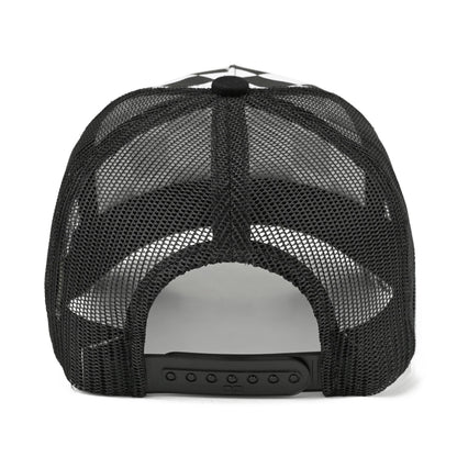 C.C Kids Junior Checkered Pattern Mesh Back Trucker Hat