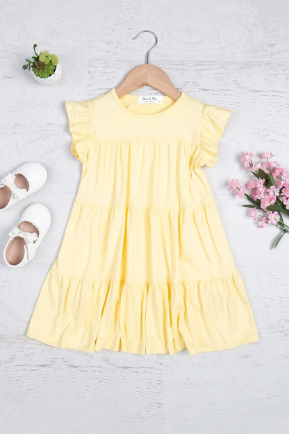 Girls Cap Sleeve Tiered Dresses {Ready to Ship} Children's