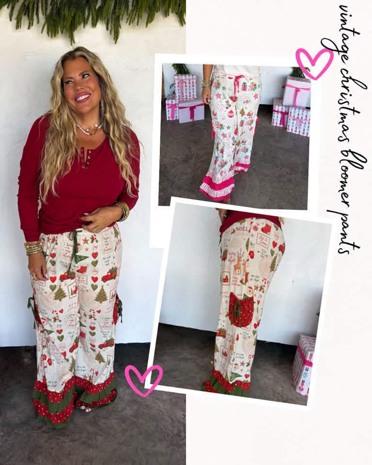 Pre-Order: Vintage Christmas Bloomer Pants