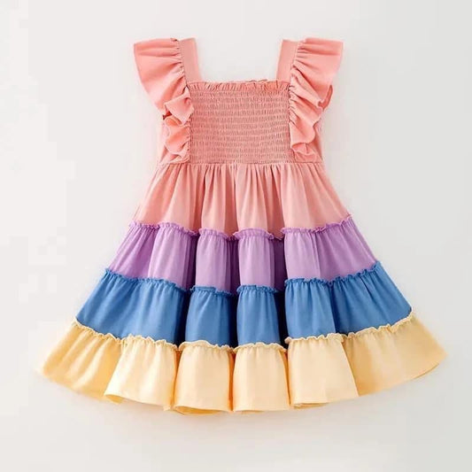 Smocked Ruffle Dress 👗 {RTS}