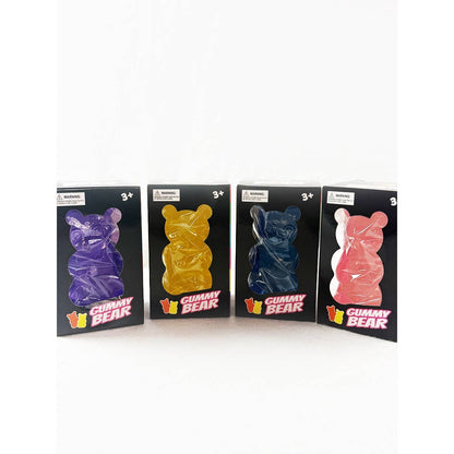 Pre-Order: Large Solid Transparent Gummy Bear Squishy Toy