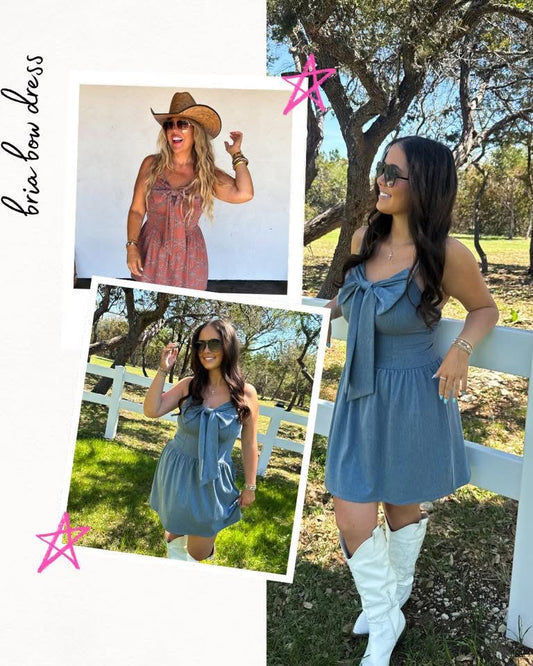 Pre-Order: Bria Bow Dress