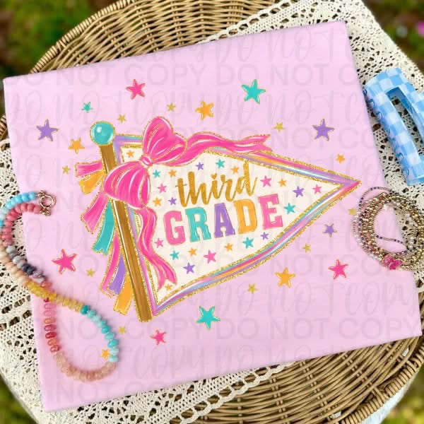 Pre-Order: Pink Bow Pennant Grade Tee