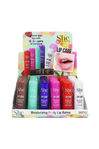 Makeup She Lip Care Moisturizing Fruity Lip Balms - {RTS}