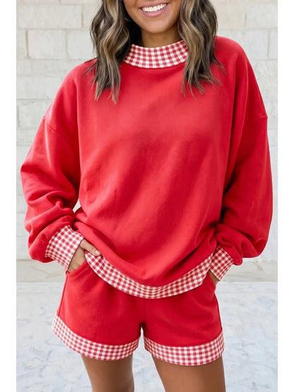 Pre-Order: Mock Neck Sweatshirt & Shorts Set