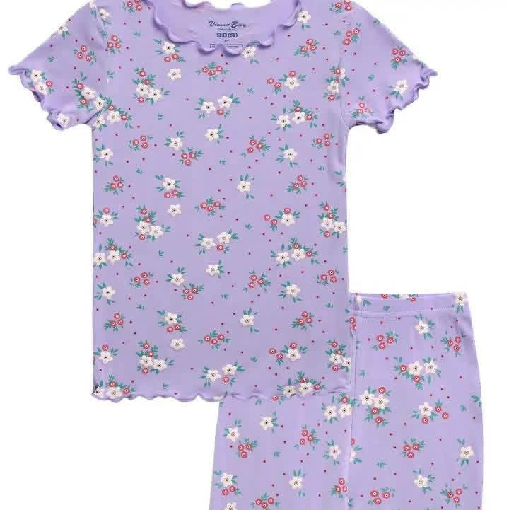 Pre-Order: Bamboo PJ Sets Round 2 Purple Posy