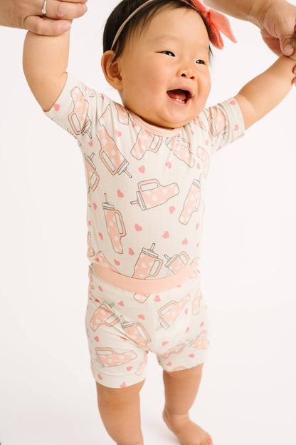 Sweet Sips Bamboo Shorts Set {RTS}
