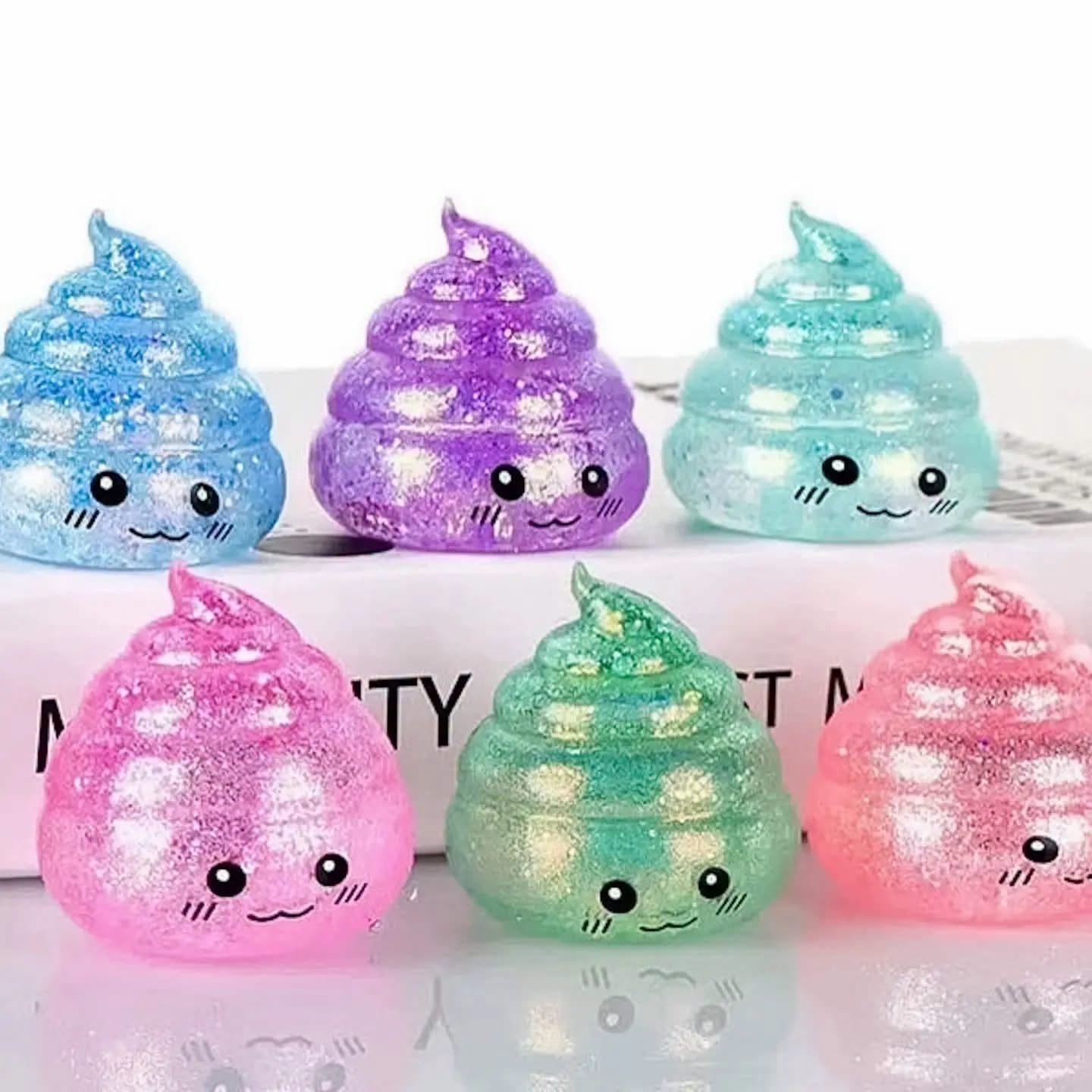 Pre-Order: Glitter Poop Squishy