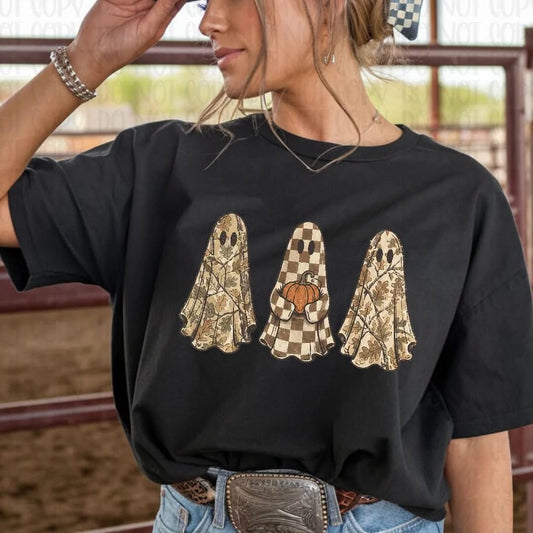 Pre-Order: Camo Ghost Trio Tee