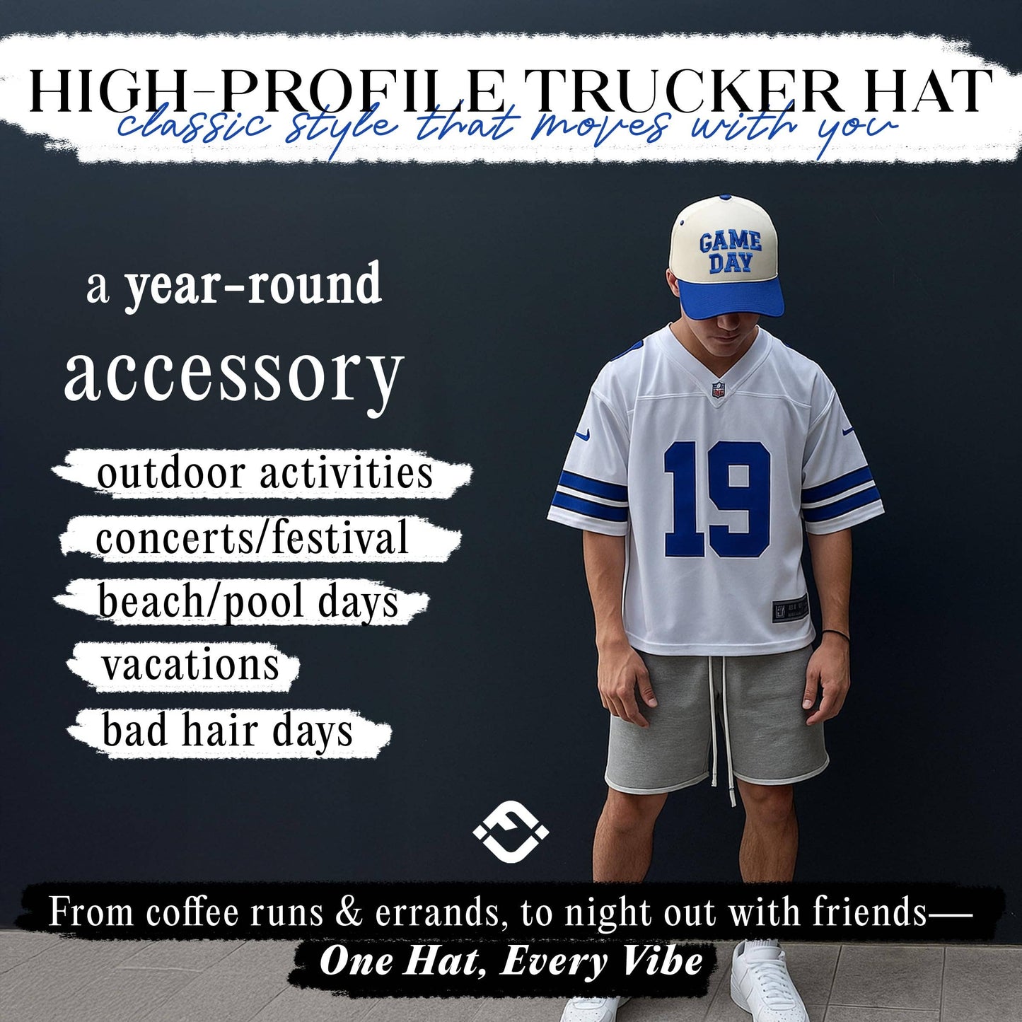 Ready to Ship: Retro Two Tone Cap - Game Day