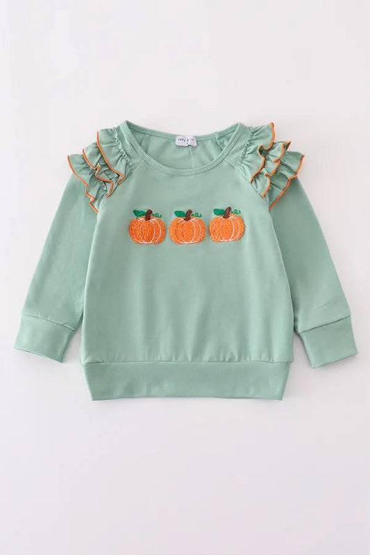 Pre-Order: Sage Pumpkin French Knot Tops