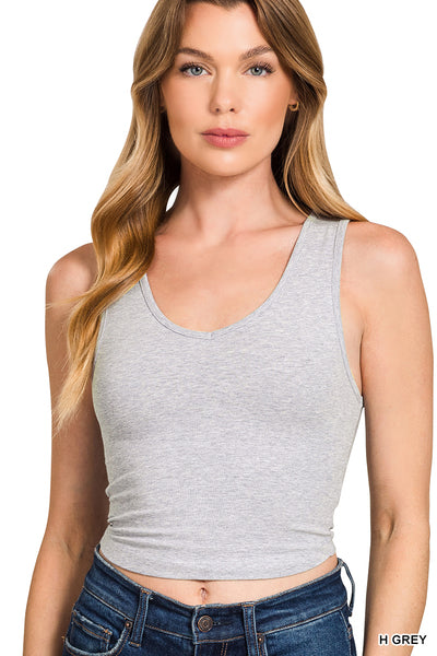 Incoming Pre-Order: Cotton V-Neck Cropped Cami Top