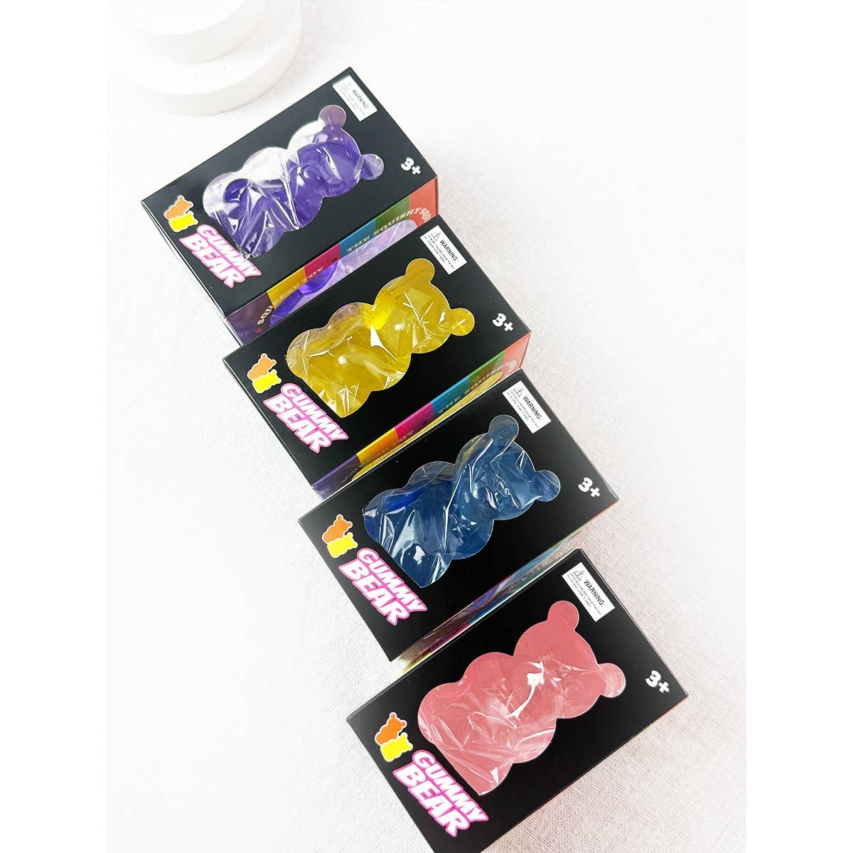 Pre-Order: Large Solid Transparent Gummy Bear Squishy Toy