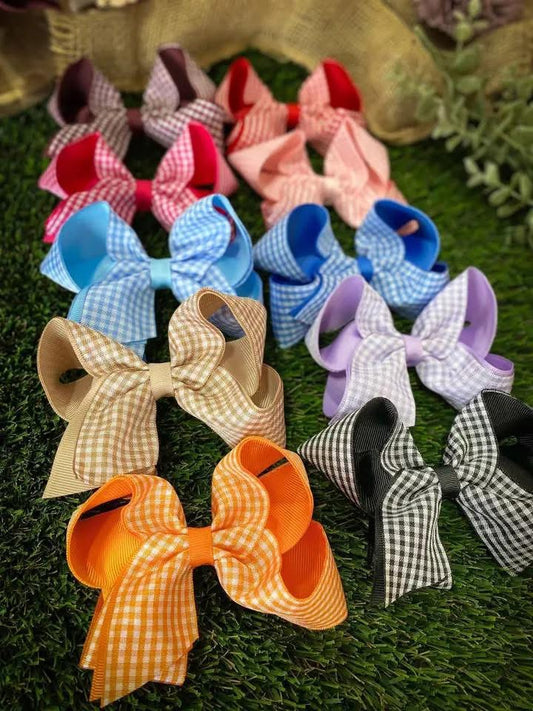 Pre-Order: Gingham Classic 4.5” Bow