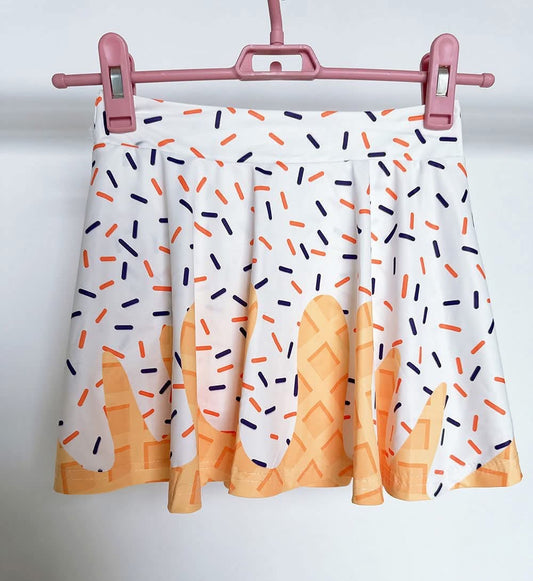 Pre-Order Mom and Me Athletic Drip Flowy Skorts