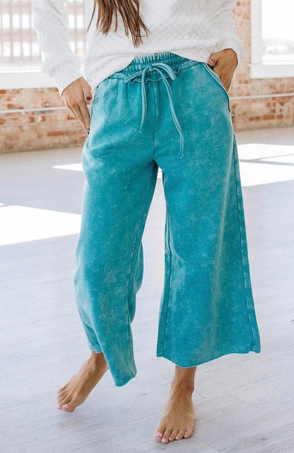⭐️ {RTS} Zenana Acid Wash Palazzo Pants ⭐️