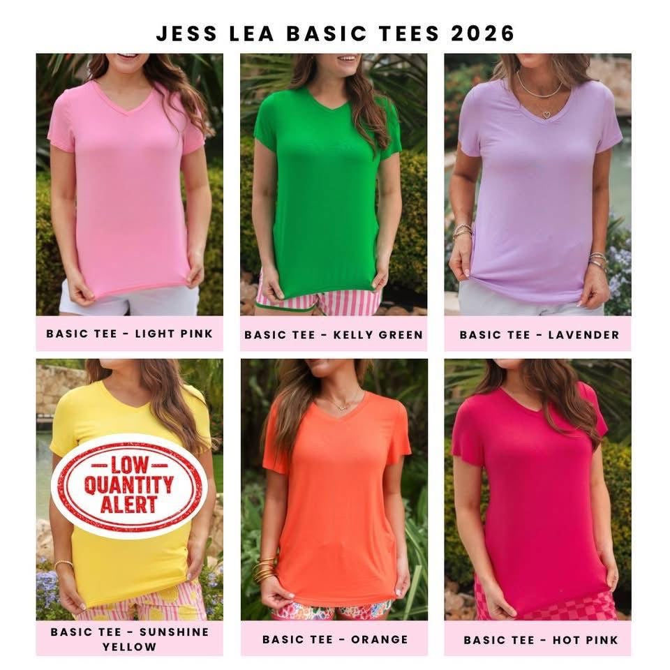 Pre-Order: Jess Lea Everyday Shorts and Basic Tees