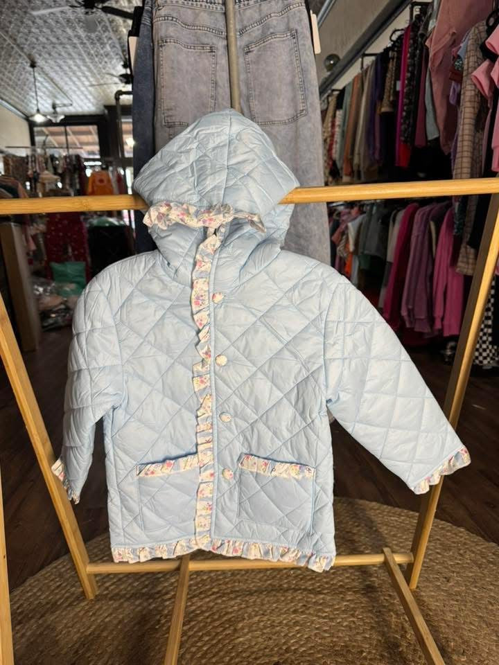 Quilted Girls Ruffle Jacket {RTS}