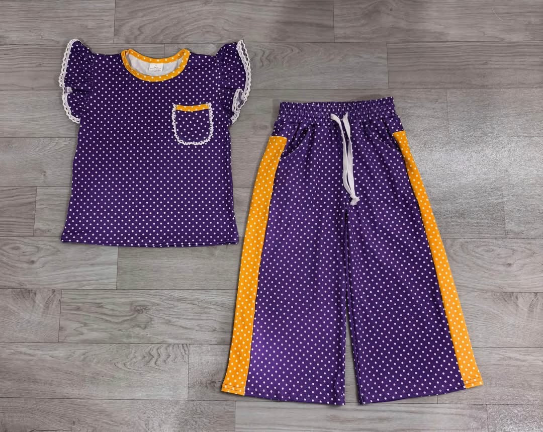 Pre-Order: Polka Dot Wide Leg & Tank Sets