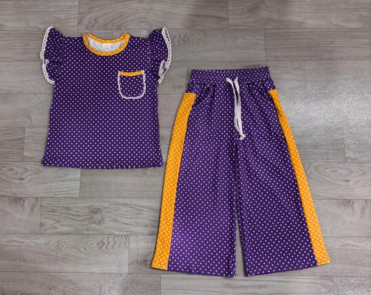 Pre-Order: Polka Dot Wide Leg & Tank Sets