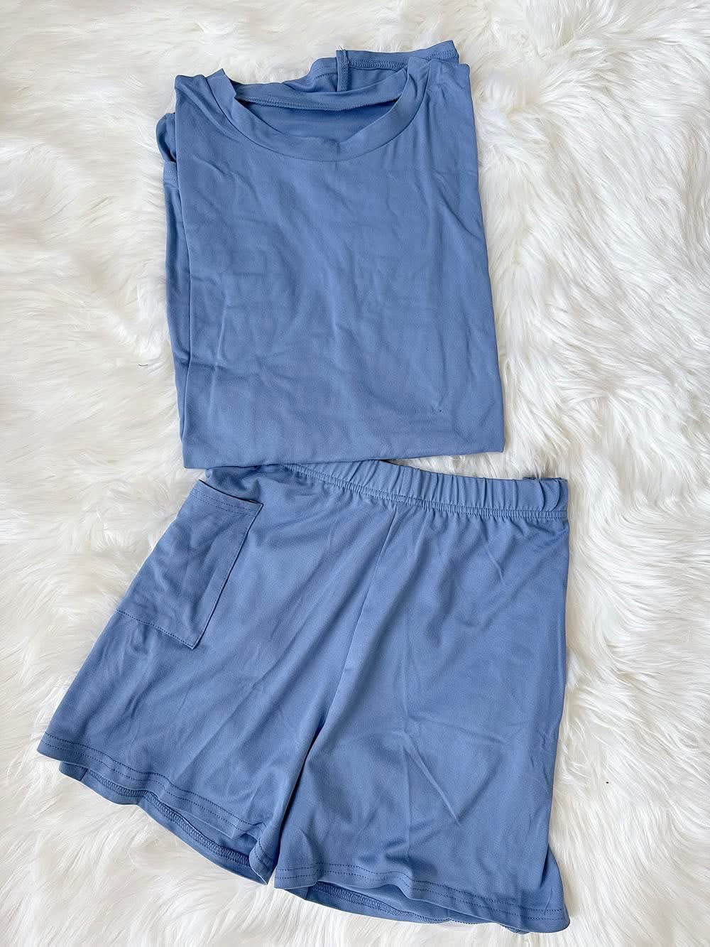 Pre-Order: Women's Causal T-shirt and Biker Shorts Set