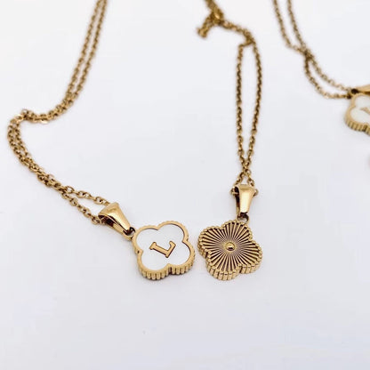Pre-Order: Initial Clover Charm Necklace or Bracelet