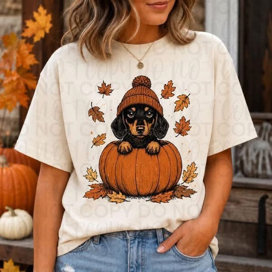 Pre-Order: Halloweenie Pumpkin Tee
