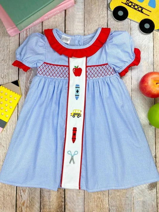 Pre-Order: Collared School Supplies Dress