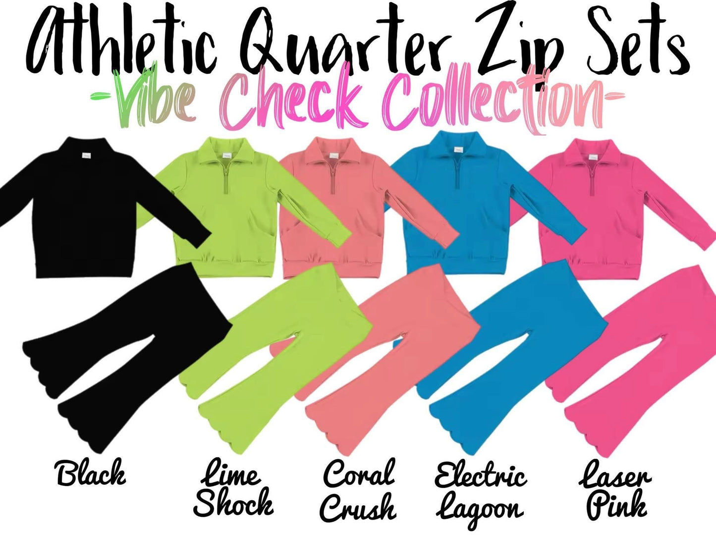 Pre-Order: Athletic Quarter Zip Sets