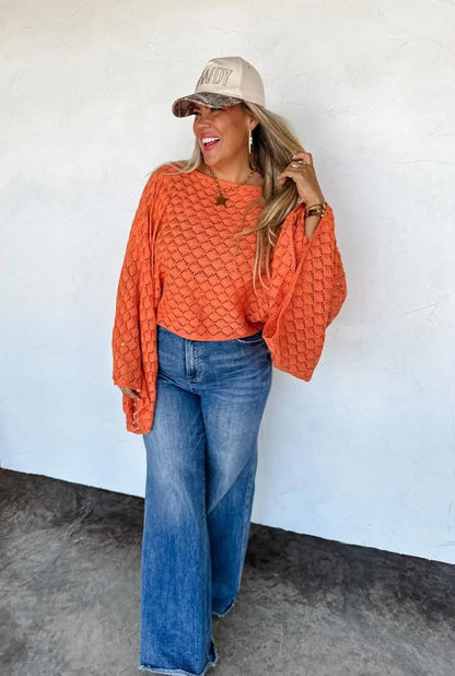 RTS: Fall Colors Free Spirit Bell Sleeve Top