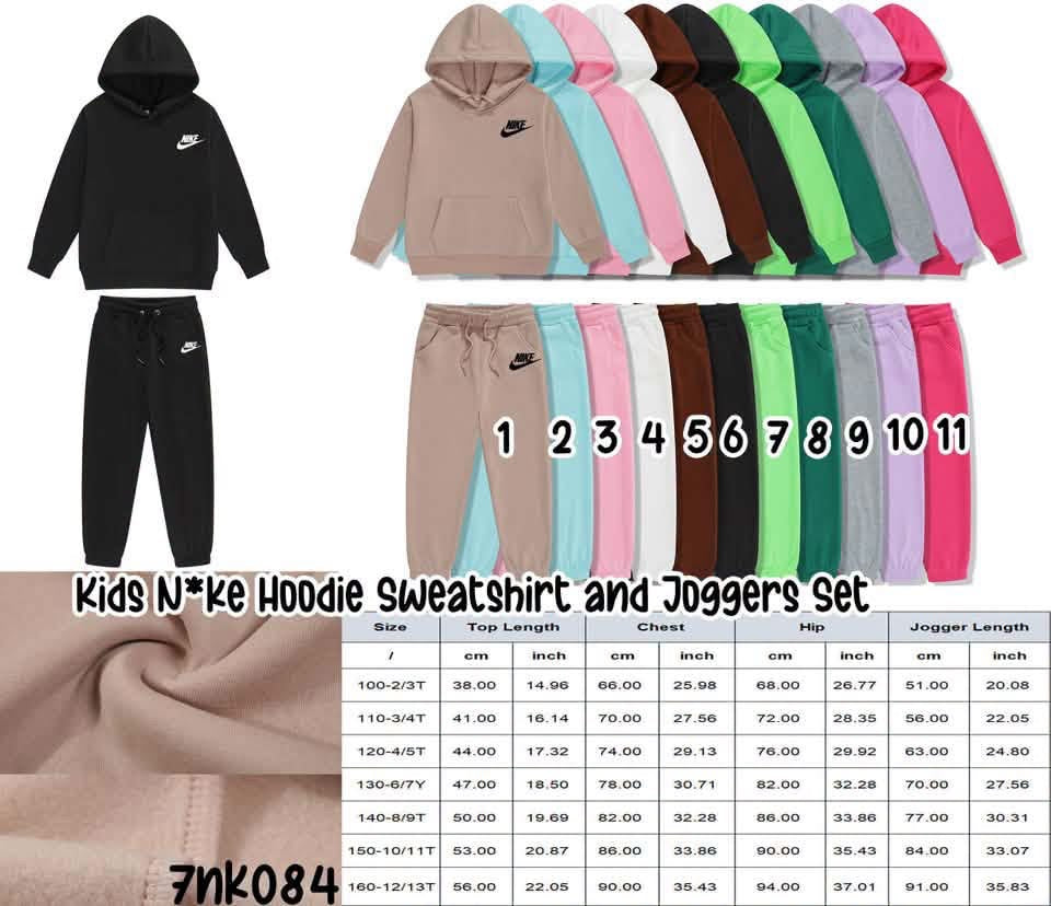 Pre-Order: Kids Hoodie Sweatshirt & Jogger Set