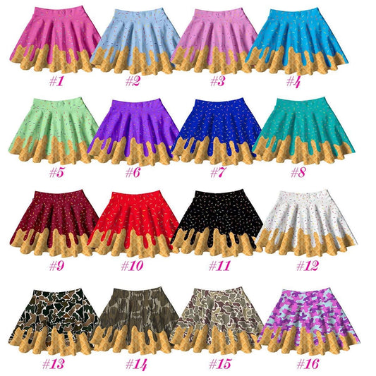 Pre-Order Mom and Me Athletic Drip Flowy Skorts