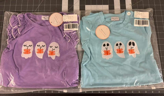 Ready to Ship: Kids Ghost Pumpkin Tops