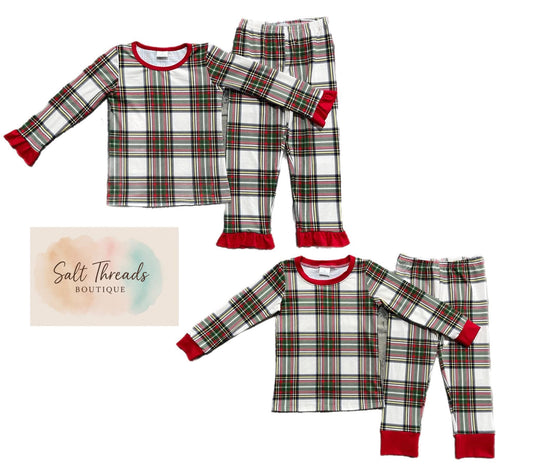 Pre-Order: Christmas Plaid Lounge Set