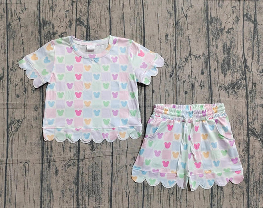 Pre-Order: Pastel Scallop Mouse Short Set
