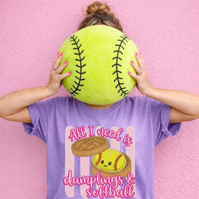 Pre-Order: All I Need is Dumplings and Softball/Baseball Tee - Salt Threads