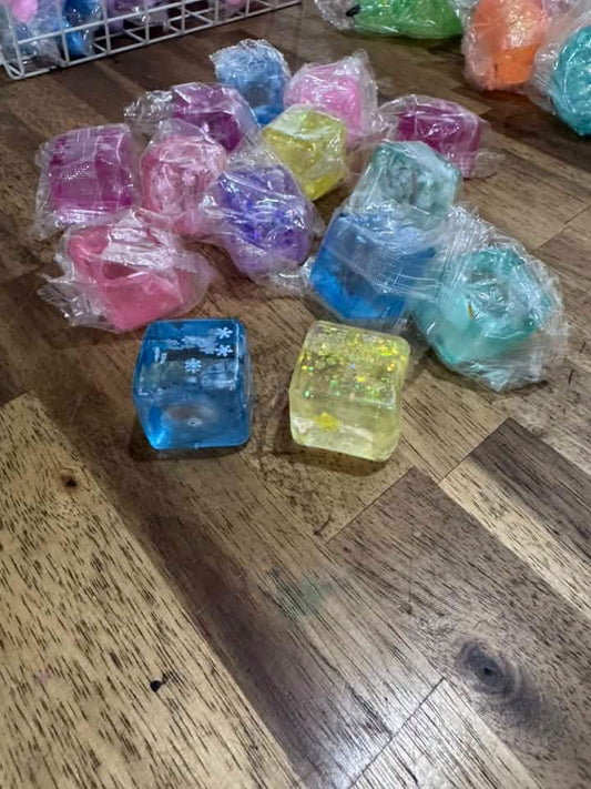 Ready to Ship: Small Cube Squish - Salt Threads