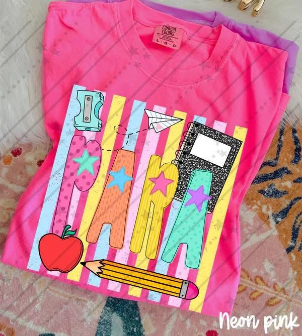 Pre-Order: Colorful Stripes School Tee