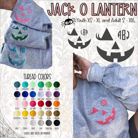 Pre-Order: Jack O Lantern Monograms