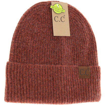 Unisex Adult Soft Ribbed Cuff C.C. Beanie