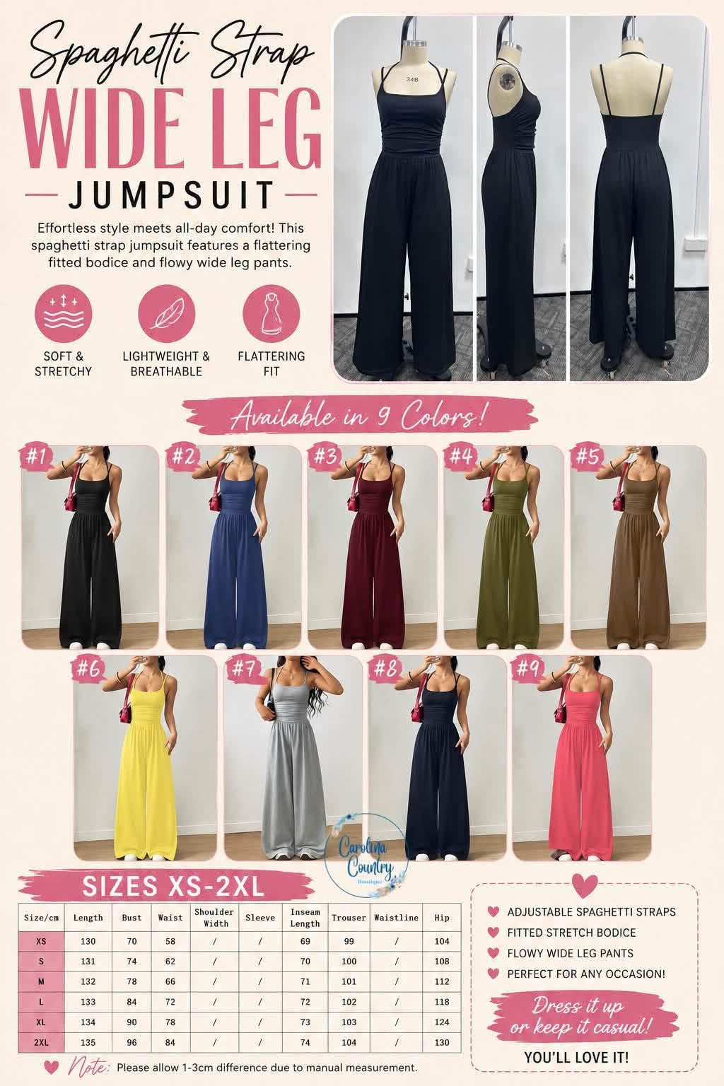 Pre-Order: EVERYDAY ELEGANCE WIDE LEG JUMPSUIT