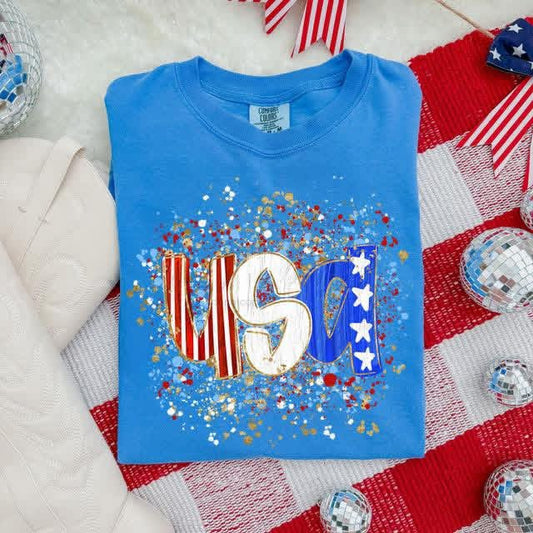 Pre-Order: Patterned Paint Splatter Tee
