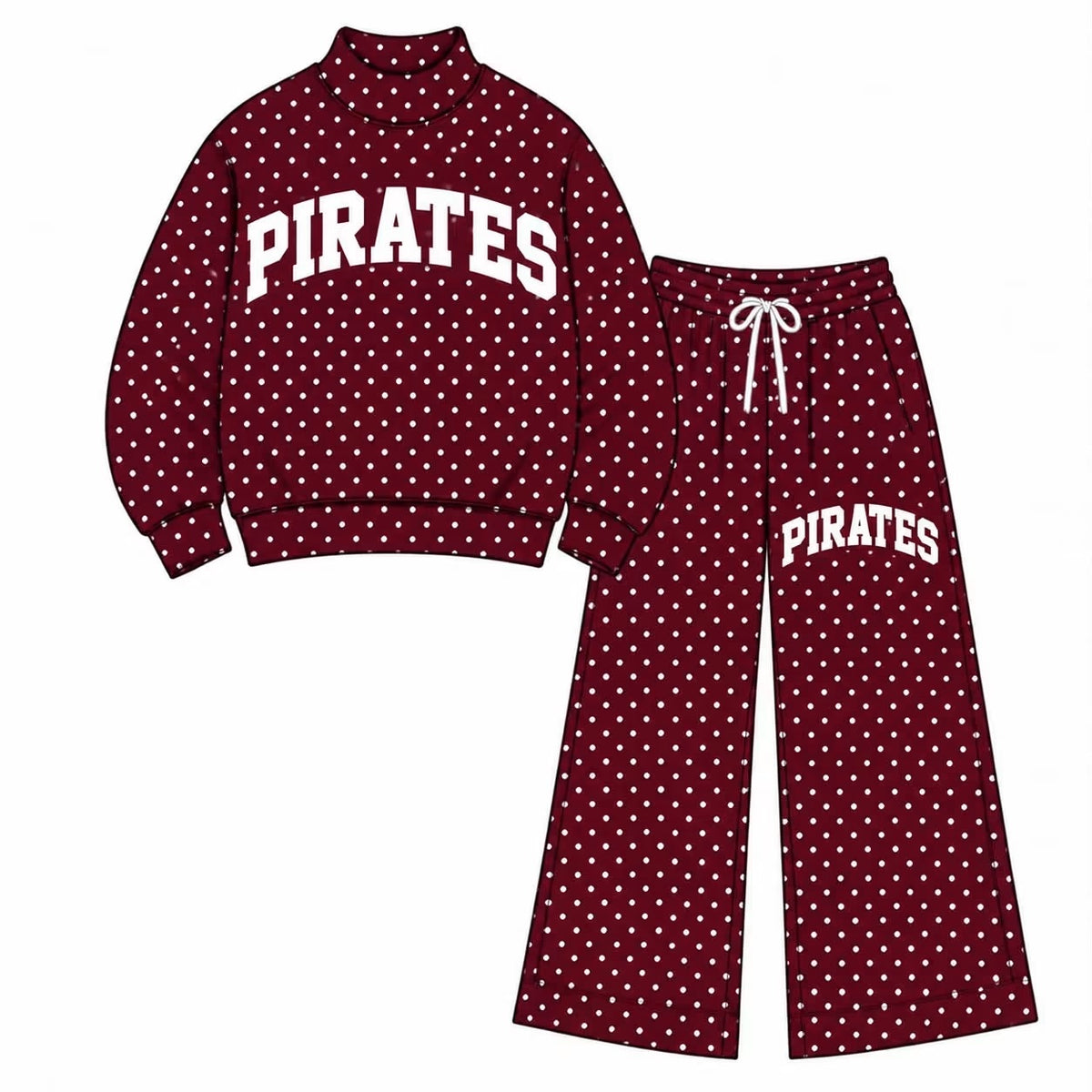 Pre-Order: POPE COUNTY PIRATES Mock Neck & Wide Leg Set