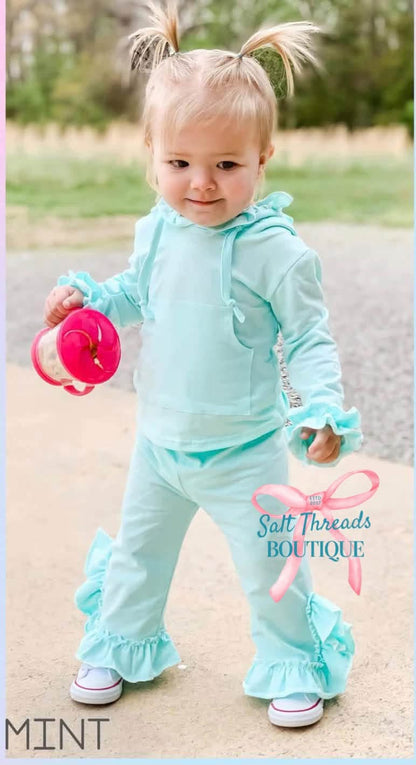 Pre-Order: Hooded Ruffle Lounge Sets
