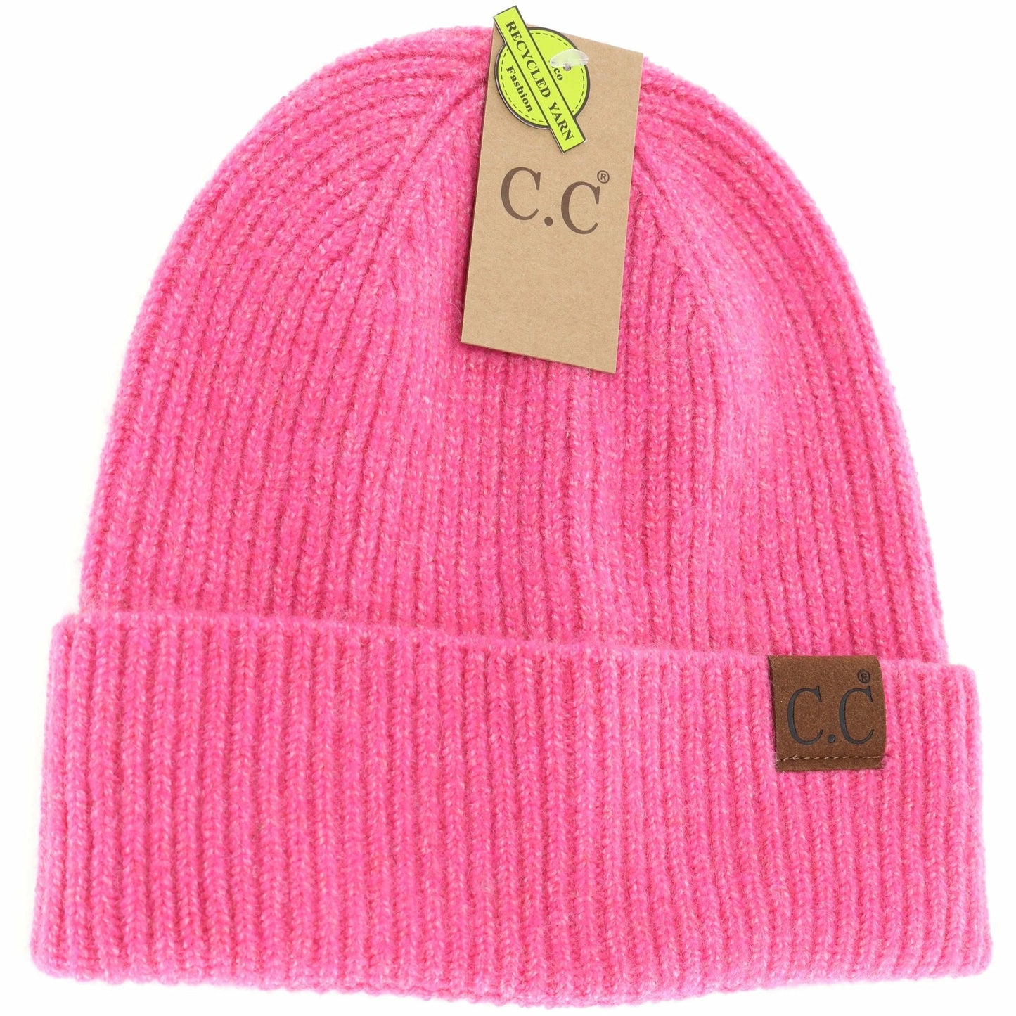 Unisex Adult Soft Ribbed Cuff C.C. Beanie
